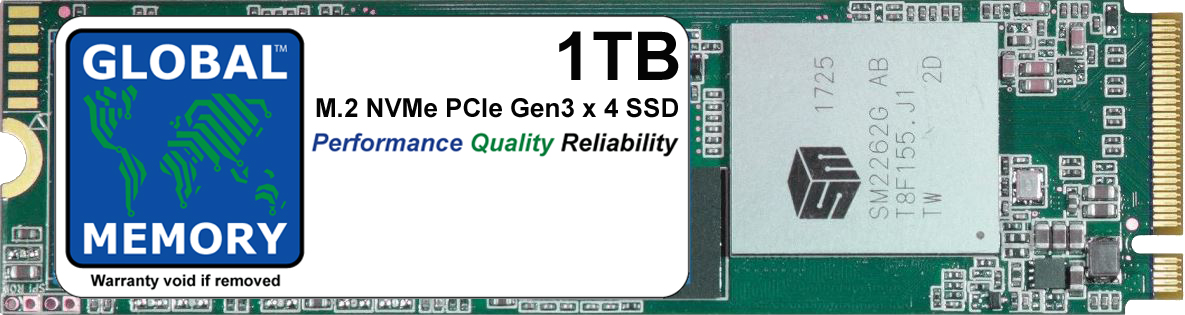 1TB M.2 2280 PCIe Gen3 x4 NVMe SSD FOR LAPTOPS / DESKTOP PCs / SERVERS / WORKSTATIONS